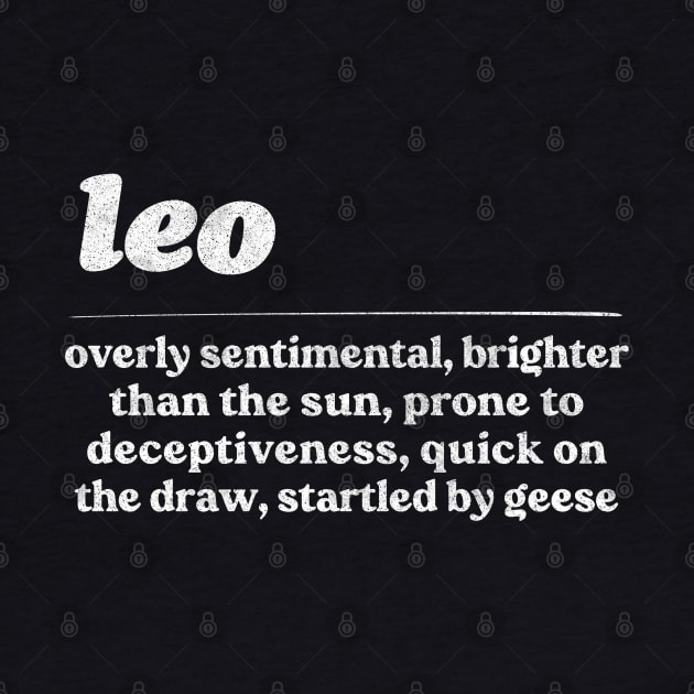 Leo Zodiac Symbol //// Humorous Gift Design by DankFutura